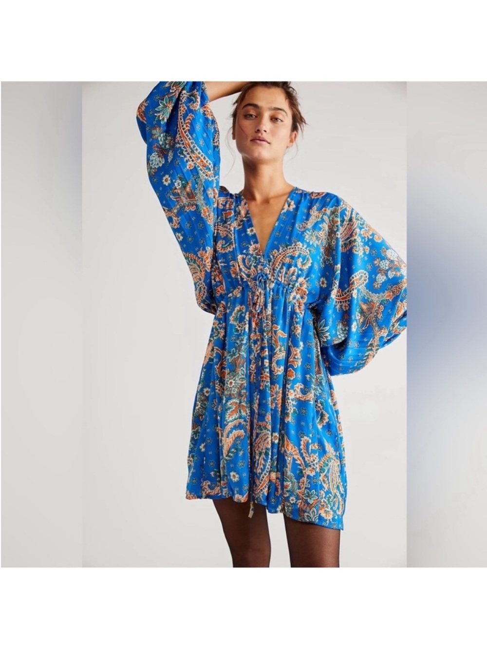 Free People Printed Arzel Mini Dress